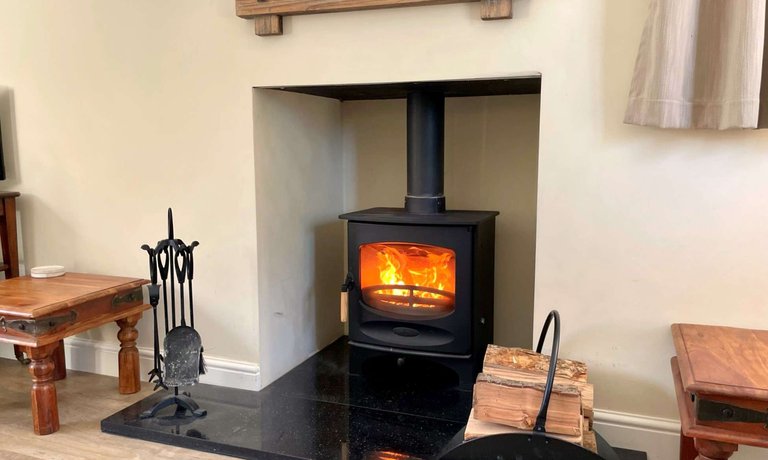 Wood Burning Fireplace