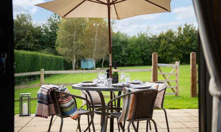 Patio with outdoor seating