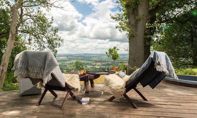 Private deck with incredible views