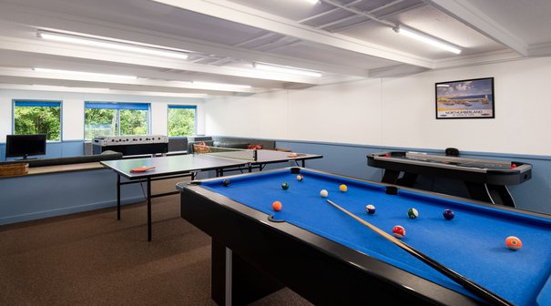 Games Room at Beacon Hill Farm