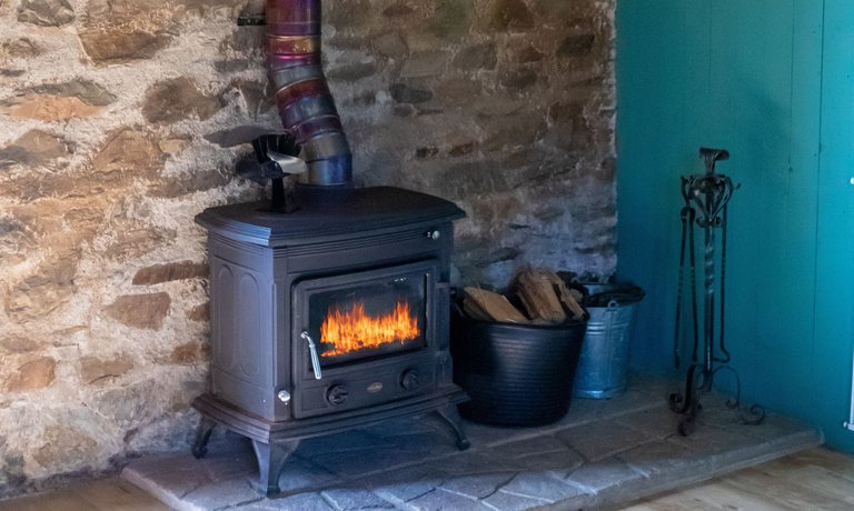 Wood Burning Fireplace