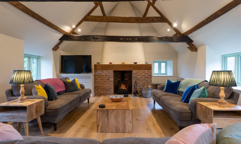 Open plan living space