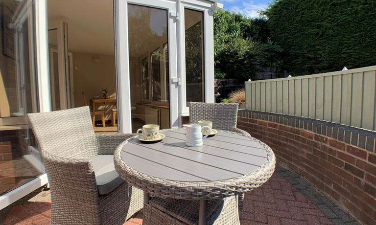 Patio with outdoor seating