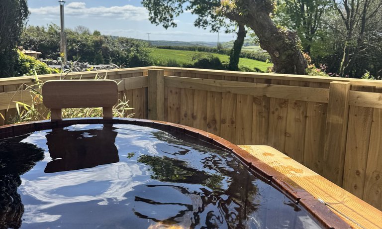Hot tub with a view