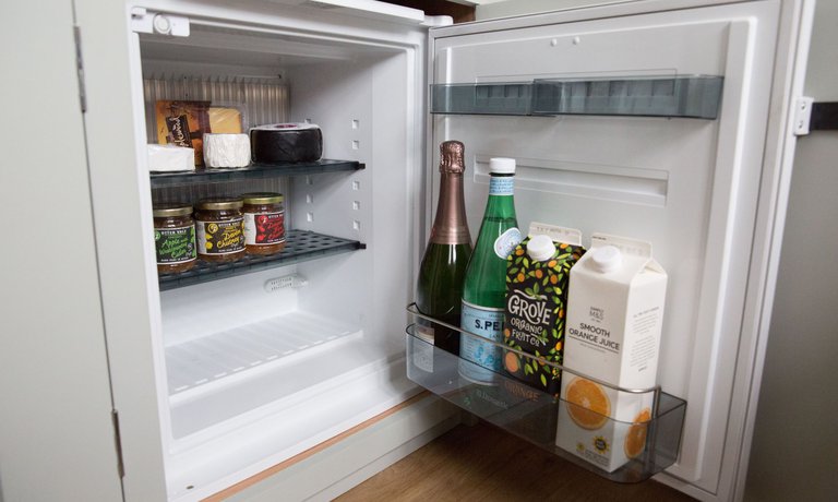 Fridge in kitchen