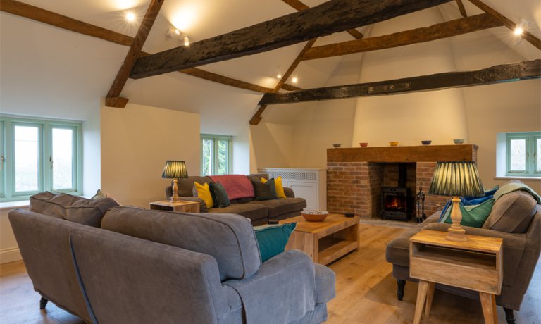 Open plan living space